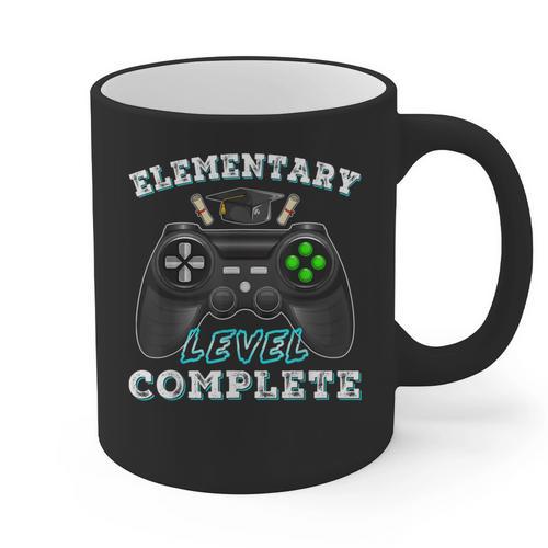 Elementary School Level Complete Gamer Graduation Graphic Print Coffee Mug - Best Gift Smart