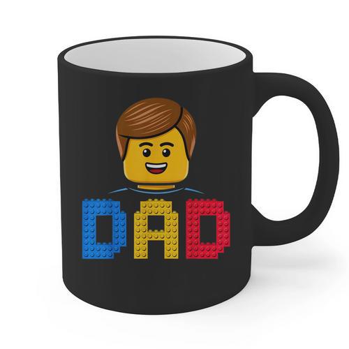 Family Dad Master Builder Building Bricks Blocks Fathers Day Graphic Print Coffee Mug - Father's Day Fun