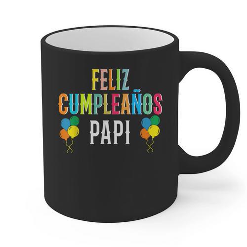 Feliz CumpleañOs Papi Spanish Dad Birthday For Kids Graphic Print Coffee Mug - Father's Day Fun