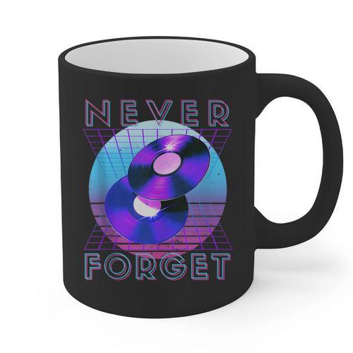 Never Forget Retro 80s 90s Nostalgia Graphic Print Coffee Mug - Figerry