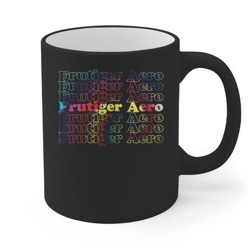 Frutiger Aero Graphic Er Tie Dye Graphic Print Coffee Mug - Figerry