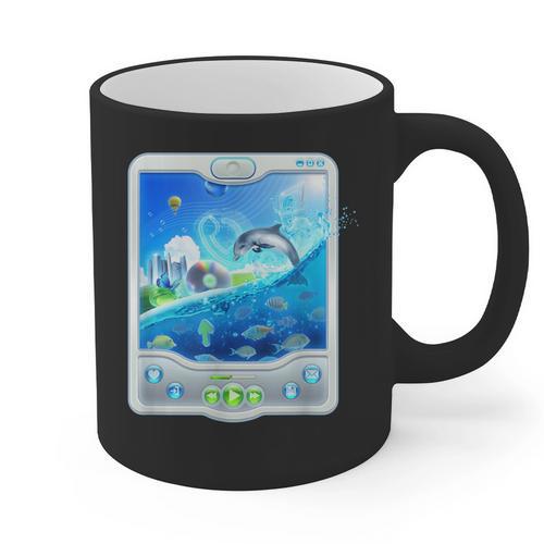 Frutiger Aero Skeuomorphism User Interface Nostalgia Graphic Print Coffee Mug - Figerry