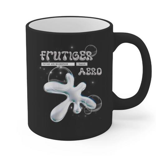 Frutiger Aero Y2K Fashion Trends Statement Piece Tech Orb Graphic Print Coffee Mug - Figerry