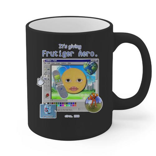 Frutiger Aero Y2K Meme Graphic 2000s Nostalgia Graphic Print Coffee Mug - Figerry