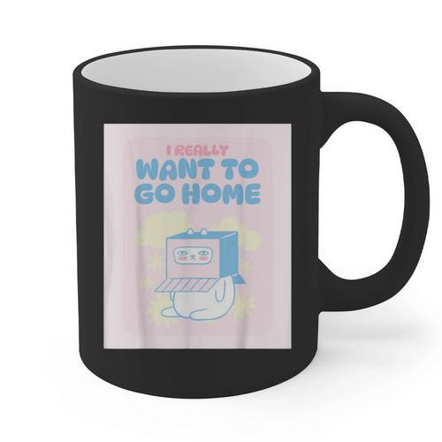 Fun Cute Introvert Cat Character Quote Men Women Graphic Print Coffee Mug - Raresse