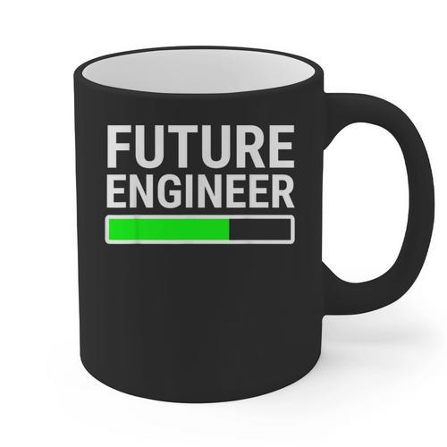 Future Engineer Loading Bar Cool Graduation Graphic Print Coffee Mug - Best Gift Smart