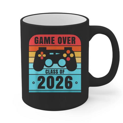 Game Over Class Of 2026 Shirt Students Graduation Graphic Print Coffee Mug - Best Gift Smart