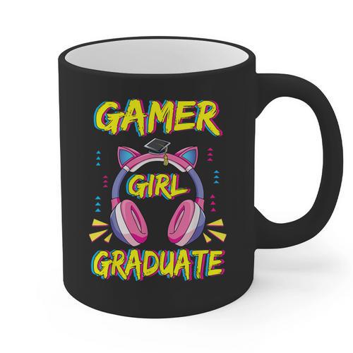 Gamer Girl Graduate Shirt Girls Kids Gamer Graduation Graphic Print Coffee Mug - Best Gift Smart