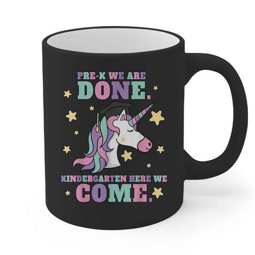 Girls Pre-K Graduation Magical Unicorn Graphic Print Coffee Mug - Best Gift Smart