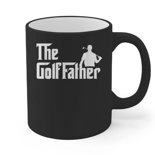 Golffather Father Dad Golfer Golfing Golf Club Putter Graphic Print Coffee Mug - Father's Day Fun