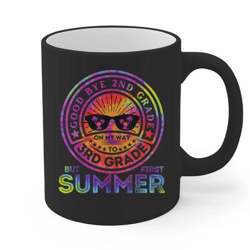 Goodbye 2nd Grade Graduation To 3rd Grade First Summer Kids Graphic Print Coffee Mug - Best Gift Smart