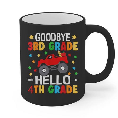 Goodbye 3rd Grade Hello 4th Grade Graduation 2024 Graphic Print Coffee Mug - Best Gift Smart