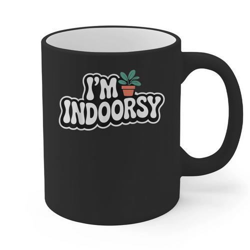 Goth Gardening Introvert Social Battery Outfit Graphic Print Coffee Mug - Raresse