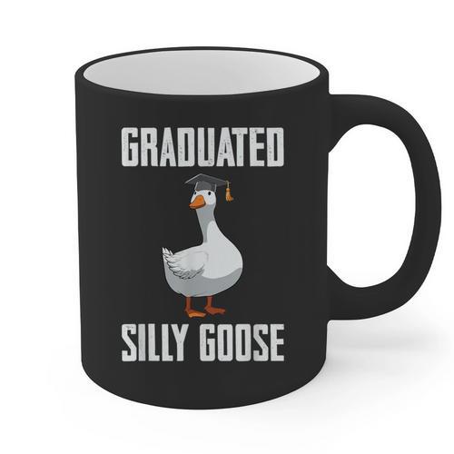 Graduated Silly Goose Student Graduation 2026 Grad Graphic Print Coffee Mug - Best Gift Smart
