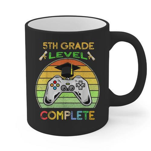 Graduation 5th Grade Level Complete Gamer Class 2021 Gaming Graphic Print Coffee Mug - Best Gift Smart