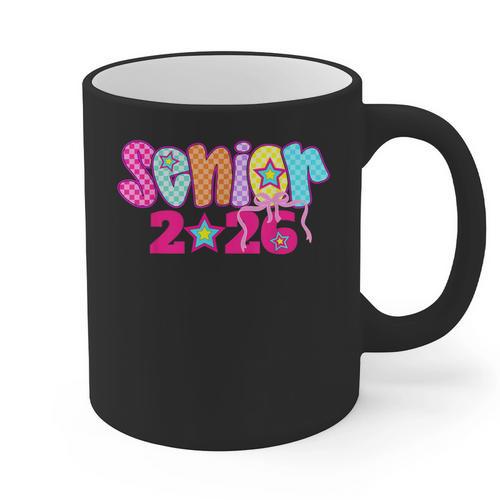 Graduation Class Of 2026 Senior Pink Coquette Bow 2026 Grade Graphic Print Coffee Mug - Best Gift Smart