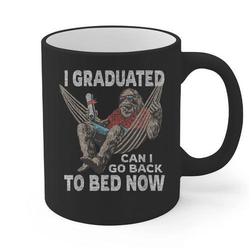 Graduation I Graduated Can I Go Back To Bed Now Graphic Print Coffee Mug - Best Gift Smart