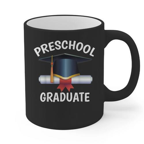 Graduation Shirt Preschool Graduate Tshirt Graphic Print Coffee Mug - Best Gift Smart