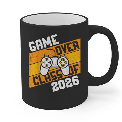 Graduation Video Gamer Game Over Class Of 2026 Senior Graphic Print Coffee Mug - Best Gift Smart