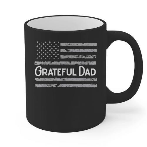 Grateful Dad Father's Day Papa Daddy Best Dad Graphic Print Coffee Mug - Father's Day Fun