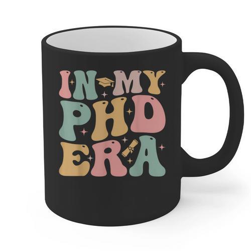 Groovy In My Phd Era Doctorate Graduation Graphic Print Coffee Mug - Best Gift Smart