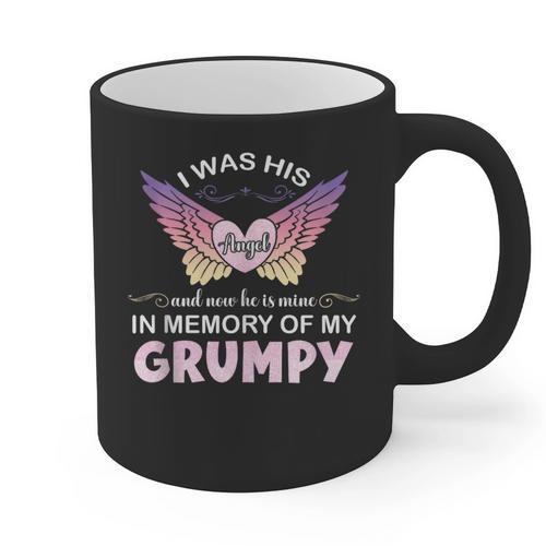Grumpy Angel In My Memory Cute Family Remembrance Match Graphic Print Coffee Mug - Easessy