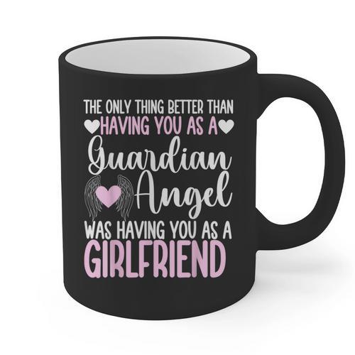 Guardian Angel Memorial In Memory Of Girlfriend Graphic Print Coffee Mug - Easessy