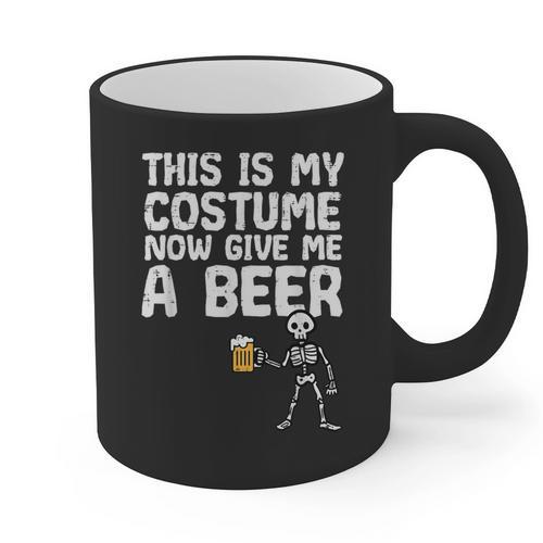 Halloween This Is My Costume Give Me Skeleton Dad Men Graphic Print Coffee Mug - Father's Day Fun