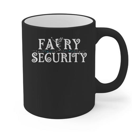 Halloween Son Daughter Dad Mom Adult Fairy Security Graphic Print Coffee Mug - Father's Day Fun