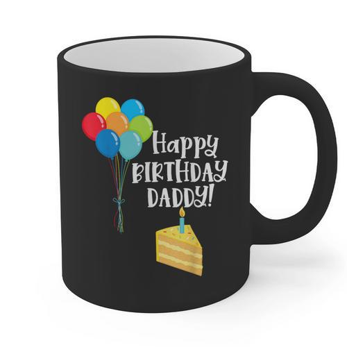 Happy Birthday Daddy Cute Toddler Dad's Birthday Party Graphic Print Coffee Mug - Father's Day Fun