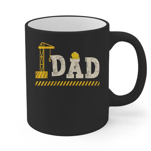 Happy Father's Day Construction For Son DAD Father's Day Graphic Print Coffee Mug - Father's Day Fun