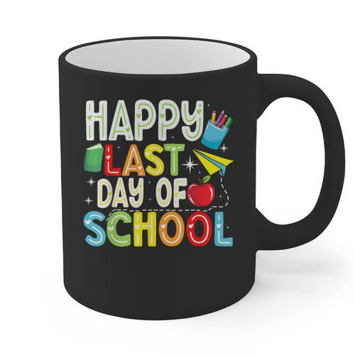 Happy Last Day Of School Teacher Kids Boys Girls Graduation Graphic Print Coffee Mug - Best Gift Smart