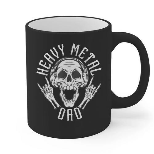 Heavy Metal Dad Shirt Rock Metalhead Heavy Metal Dad Graphic Print Coffee Mug - Father's Day Fun