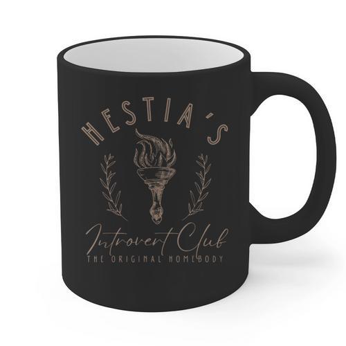 Hestia Introvert Club Greek Mythology Graphic Print Coffee Mug - Raresse