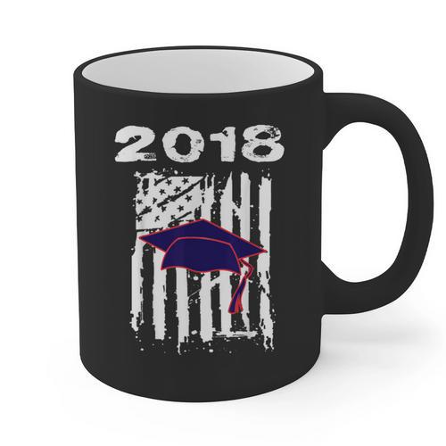 High School Graduation T Shirt Flag College Graduation Graphic Print Coffee Mug - Best Gift Smart