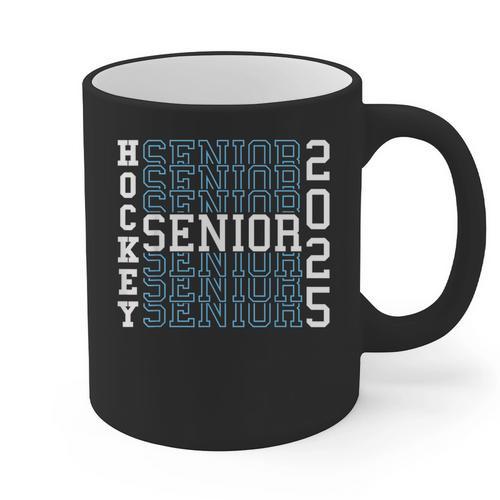 Hockey Senior Night Hockey Senior 2025 Graduation 50 Graphic Print Coffee Mug - Best Gift Smart