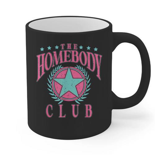 The Homebody Club Antisocial Retro Introvert Graphic Print Coffee Mug - Raresse