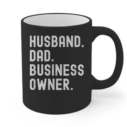 Husband Dad Business Owner CEO Entrepreneur Men Graphic Print Coffee Mug - Father's Day Fun