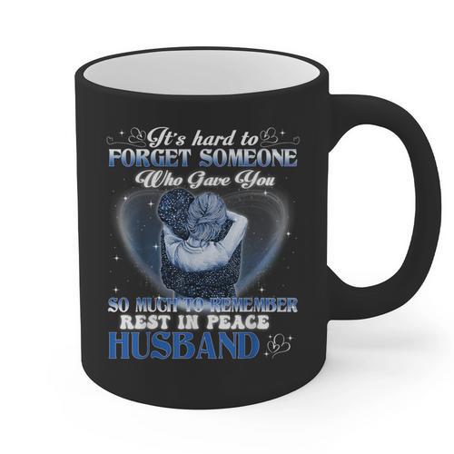 My Husband Is Guardian Angel He Watches Over My Back Memory Graphic Print Coffee Mug - Easessy