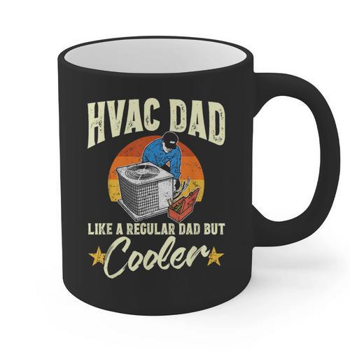 HVAC Dad But Cooler HVAC Technician Father Graphic Print Coffee Mug - Father's Day Fun