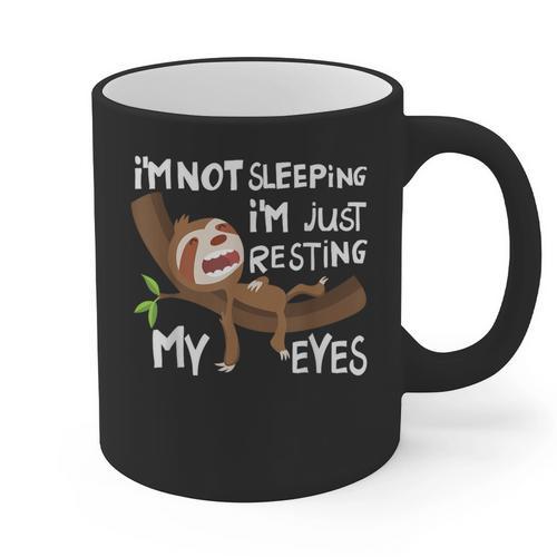 I'm Not Sleeping I'm Just Resting My Eyes Father's Day Dad Graphic Print Coffee Mug - Father's Day Fun
