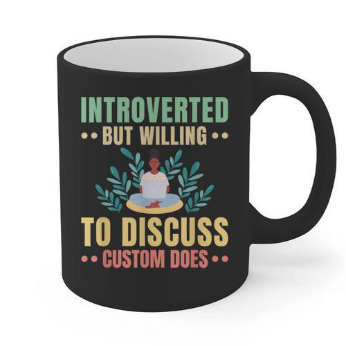 Introvert Saying Antisocial Sarcasm Introverts Graphic Print Coffee Mug - Raresse