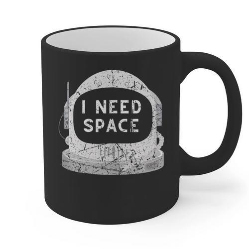 Introvert Space Helmet I Need Space Men Women Graphic Print Coffee Mug - Raresse