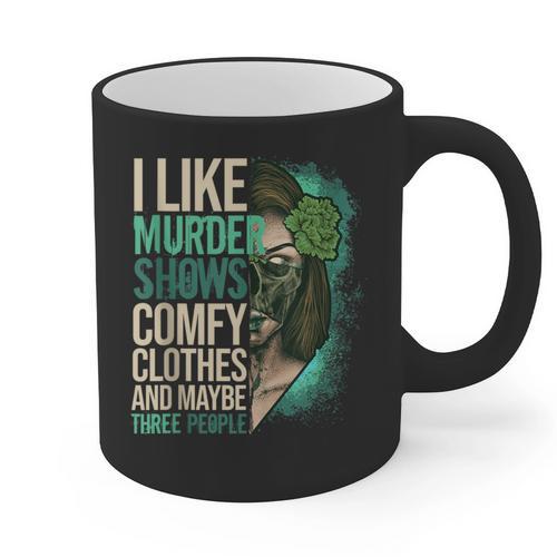 Introverted Murder Shows True Crime Lovers Introvert Graphic Print Coffee Mug - Raresse