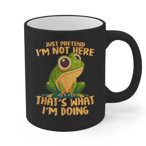 Introverts Thats What Im Doing Just Pretends Graphic Print Coffee Mug - Raresse
