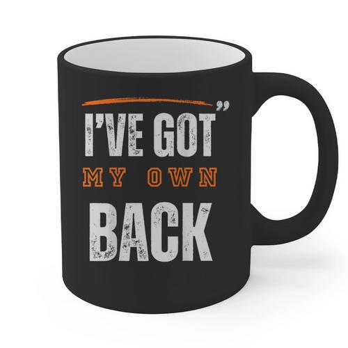 I’VE GOT MY OWN BACK INTROVERT Words On Back Graphic Print Coffee Mug - Raresse