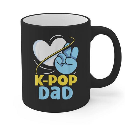 K-POP Dad Korean Lover K-Pop Music Cute Father Daddy Papa Graphic Print Coffee Mug - Father's Day Fun