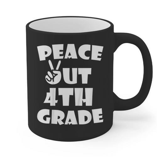 Kids Kids Peace Out 4th Grade For Graduation Graphic Print Coffee Mug - Best Gift Smart