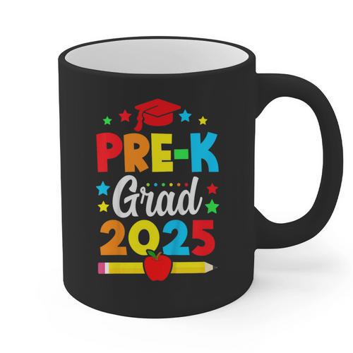 Kids Pre-K Grad 2025 Preschool Graduation 2025 Graphic Print Coffee Mug - Best Gift Smart