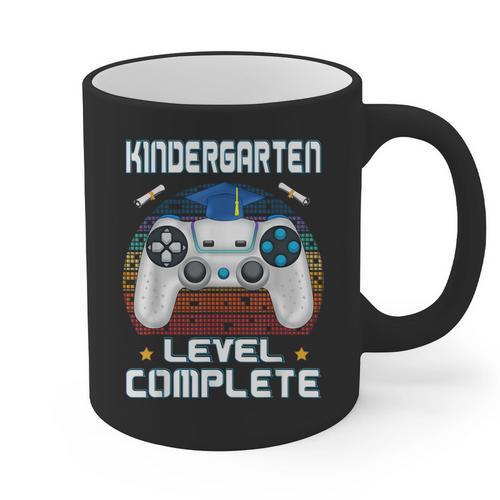 Kindergarten Graduation Level Complete Gamer 2024 Gaming Boy Graphic Print Coffee Mug - Best Gift Smart